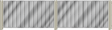 Load image into Gallery viewer, Dual Metal Gate System (4 Doors 3 Posts)