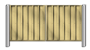Metal Gate System (2 Doors with Posts)